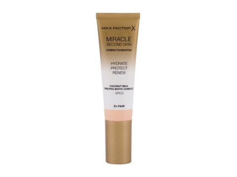 Max Factor 01 Fair Miracle Second Skin SPF20 Podkład kremowa 30 ml (W) (P2)