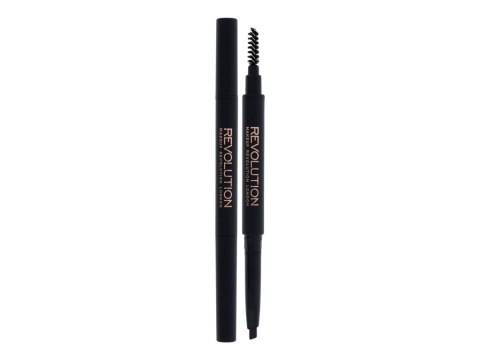 Makeup Revolution London Dark Brown Duo Brow Definer Kredka do brwi Do wysuwania 0,15 g (W) (P2)