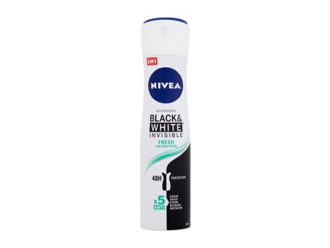 Nivea Black White Invisible Fresh 48h Antyperspirant Dezodorant w spray'u 150 ml (W) (P2)