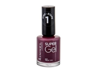 Rimmel London 054 Trust You Super Gel STEP1 Lakier do paznokci Błyszczący 12 ml (W) (P2)