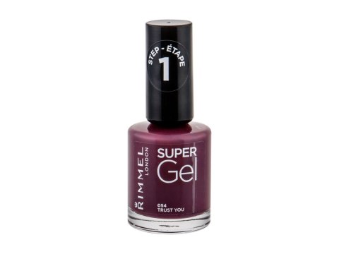 Rimmel London 054 Trust You Super Gel STEP1 Lakier do paznokci Błyszczący 12 ml (W) (P2)