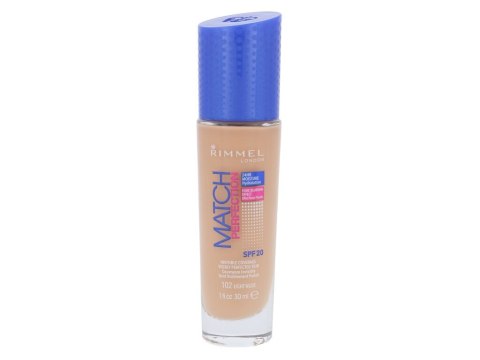 Rimmel London 102 Light Nude Match Perfection SPF20 Podkład płynna 30 ml (W) (P2)