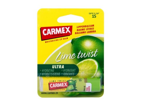 Carmex Ultra Moisturising Lip Balm Lime Twist SPF15 Balsam do ust Średnia ochrona SPF 15-25 4,25 g (W) (P2)