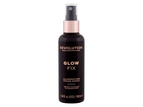 Makeup Revolution London Glow Fix Illuminating Fixing Spray Utrwalacz makijażu TAK 100 ml (W) (P2)