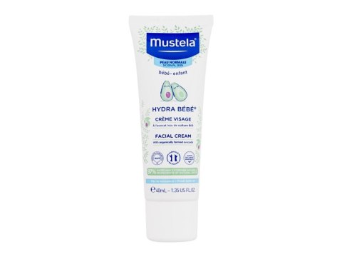 Mustela Hydra Bébé Facial Cream Krem do twarzy na dzień Normalna cera 40 ml (K) (P2)