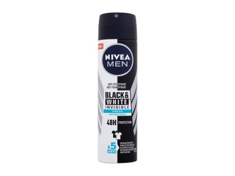 Nivea Men Invisible For Black White Fresh 48h Antyperspirant Dezodorant w spray'u 150 ml (M) (P2)