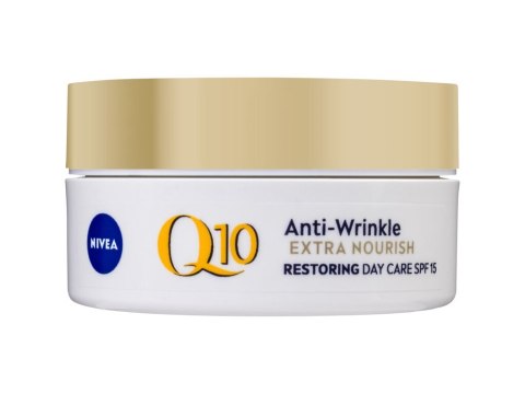 Nivea Q10 Power Anti-Wrinkle Extra Nourish SPF15 Krem do twarzy na dzień Linie mimiczne i zmarszczki 50 ml (W) (P2)