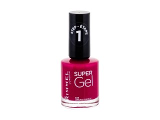 Rimmel London 025 Urban Purple Super Gel STEP1 Lakier do paznokci Błyszczący 12 ml (W) (P2)