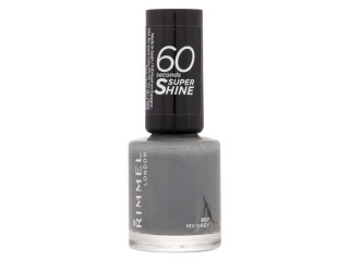 Rimmel London 807 My Grey 60 Seconds Super Shine Lakier do paznokci Błyszczący 8 ml (W) (P2)