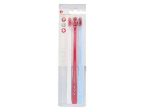 Swissdent White, Pink, Light Blue Profi Gentle Trio Szczoteczka do zębów 3 szt (U) (P2)