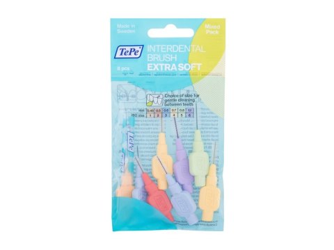 TePe Extra Soft Mixed Pack Szczoteczka do przestrzeni międzyzębowych 8 szt (U) (P2)