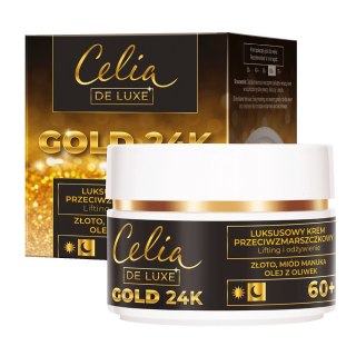 Celia De Luxe Gold 24K krem do twarzy na noc 60+ 50ml (P1)