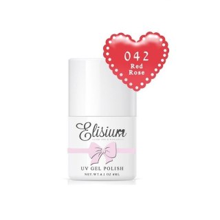 Elisium UV Gel Polish lakier hybrydowy do paznokci 042 Red Rose 8ml (P1)