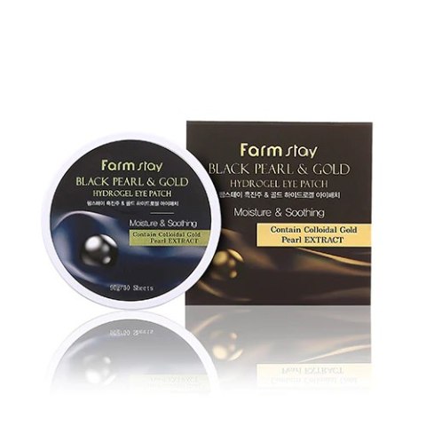 Farm Stay hydrożelowe płatki pod oczy z czarną perłą i złotem Black Pearl Gold Hydrogel Eye Patch 60szt. (P1)