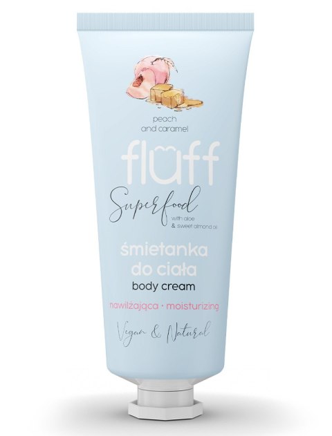 Fluff Body Cream śmietanka do ciała nawilżająca Brzoskwinia i Karmel 150ml (P1)