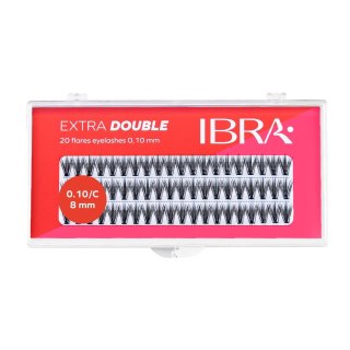 Ibra Kępki sztucznych rzęs Extra Double Knot-Free C 0.10-8mm (P1)