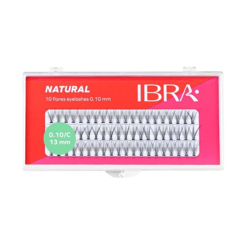 Ibra Kępki sztucznych rzęs Natural Knot-Free 0.10-C-13mm (P1)