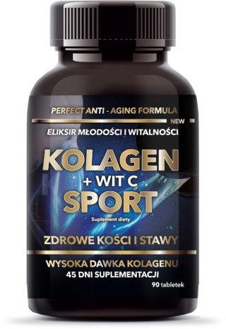 Intenson Kolagen + Witamina C Sport suplement diety 90 tabletek (P1)