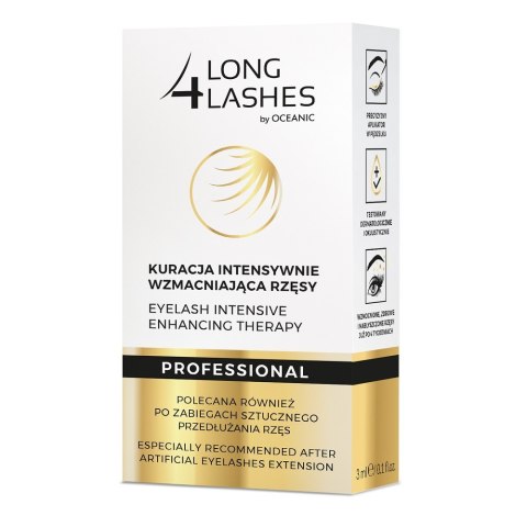 Long4Lashes Professional kuracja intensywnie wzmacniająca rzęsy 3ml (P1)