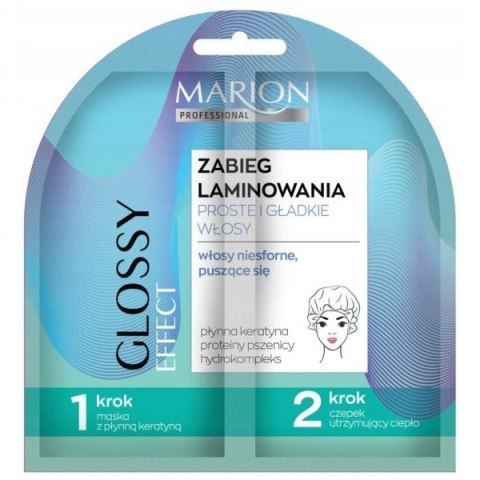 Marion Professional Glossy Effect profesjonalny zabieg laminowania Proste i gładkie włosy 20ml (P1)