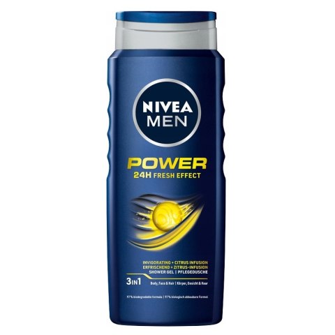 Nivea Men Power 24H Fresh Effect żel pod prysznic 500ml (P1)