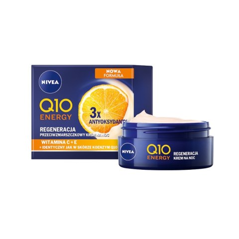 Nivea Q10 Energy Regeneracja przeciwzmarszczkowy krem na noc 50ml (P1)