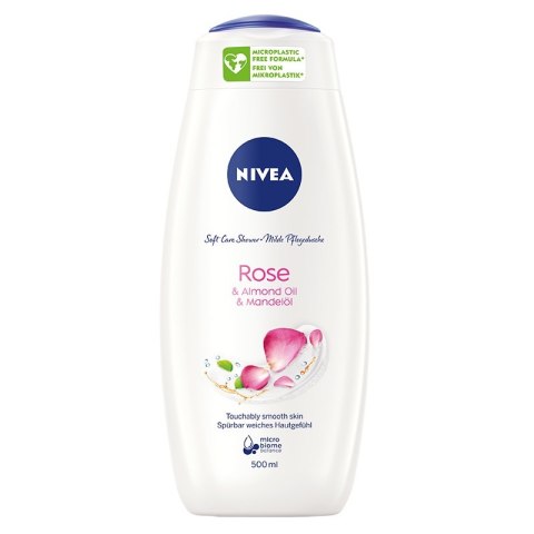 Nivea Rose Almond Oil Care Shower pielęgnujący żel pod prysznic 500ml (P1)