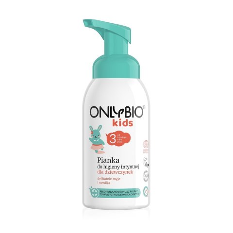 OnlyBio Kids pianka do higieny intymnej dla dziewczynek od 3. roku życia 300ml (P1)