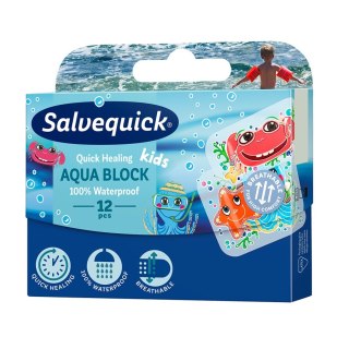 Salvequick Aqua Block Kids wodoodporne plastry dla dzieci 12szt. (P1)