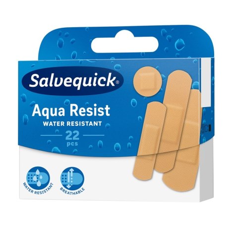 Salvequick Aqua Resist wodoodporne plastry opatrunkowe 22szt. (P1)