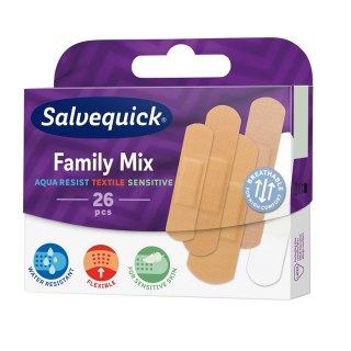 Salvequick Family Mix zestaw plastrów opatrunkowych 26szt. (P1)