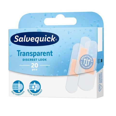 Salvequick Transparent plastry opatrunkowe przezroczyste 20szt. (P1)