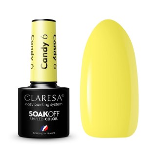 Claresa Soak Off UV/LED Candy lakier hybrydowy 6 5g (P1)