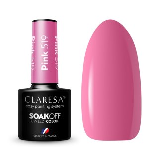 Claresa Soak Off UV/LED Pink lakier hybrydowy 519 5g (P1)