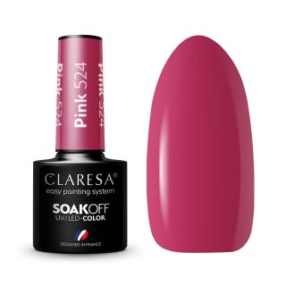 Claresa Soak Off UV/LED Pink lakier hybrydowy 524 5g (P1)