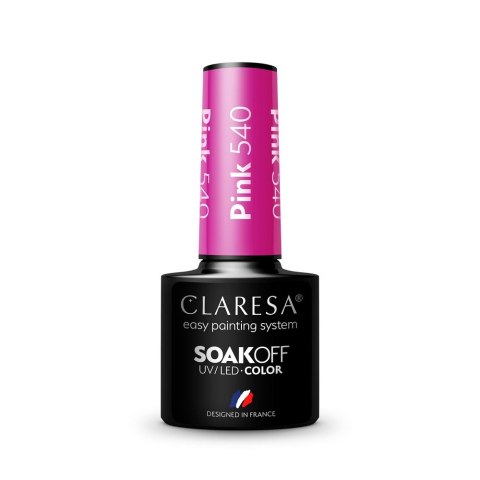 Claresa Soak Off UV/LED Pink lakier hybrydowy 540 5g (P1)