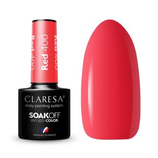 Claresa Soak Off UV/LED Red lakier hybrydowy 400 5g (P1)