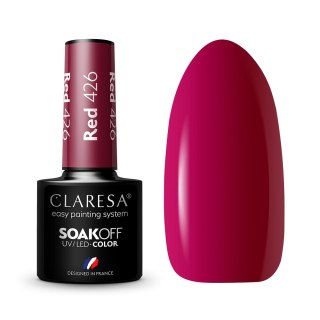 Claresa Soak Off UV/LED Red lakier hybrydowy 426 5g (P1)