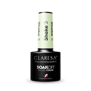 Claresa Soak Off UV/LED Shake lakier hybrydowy 3 5g (P1)