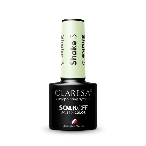 Claresa Soak Off UV/LED Shake lakier hybrydowy 3 5g (P1)