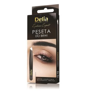 Delia Eyebrow Expert pęseta do brwi Czarna (P1)