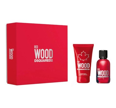 Dsquared2 Red Wood Pour Femme zestaw woda toaletowa spray 100ml + balsam do ciała 150ml (P1)