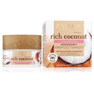 Eveline Cosmetics Rich Coconut ultra-odżywczy kokosowy krem do twarzy 50ml (P1)