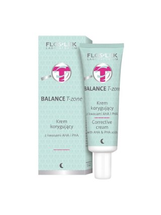 Floslek Balance T-Zone krem korygujący z kwasami AHA i PHA 50ml (P1)