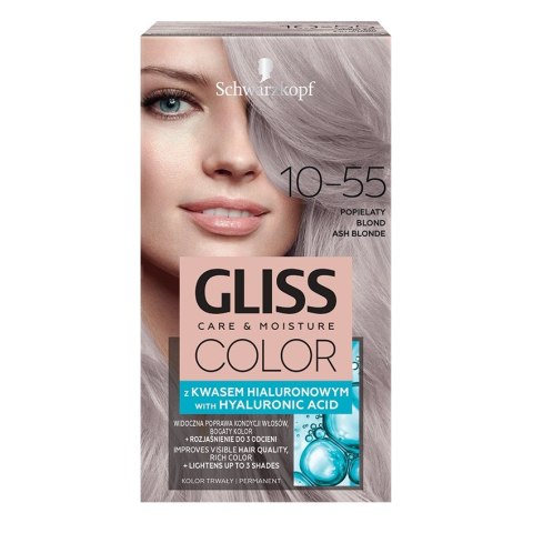 Gliss Color Care Moisture farba do włosów 10-55 Popielaty Blond (P1)