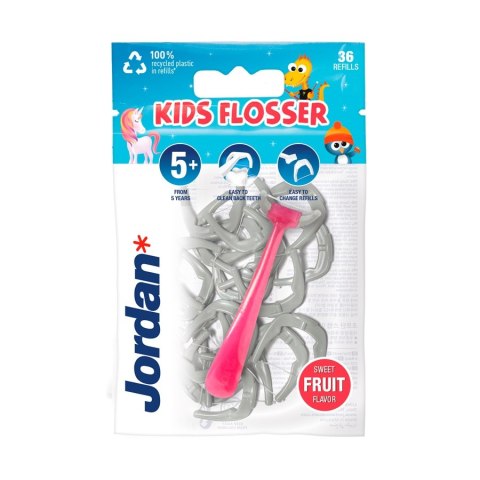 Jordan Kids Flosser nici dentystyczne dla dzieci 36szt (P1)