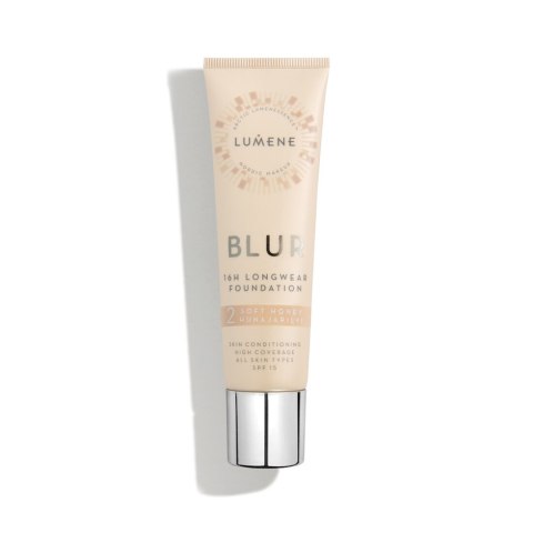 Lumene Blur 16h Longwear Foundation SPF15 wygładzający podkład do twarzy 2 Soft Honey 30ml (P1)