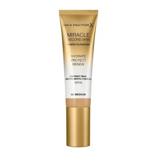 Max Factor Miracle Second Skin Hybrid Foundation podkład nawilżający z filtrem 05 Medium 30ml (P1)