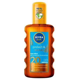 Nivea Sun Protect Bronze olejek do opalania w sprayu aktywujący naturalną opaleniznę SPF20 200ml (P1)