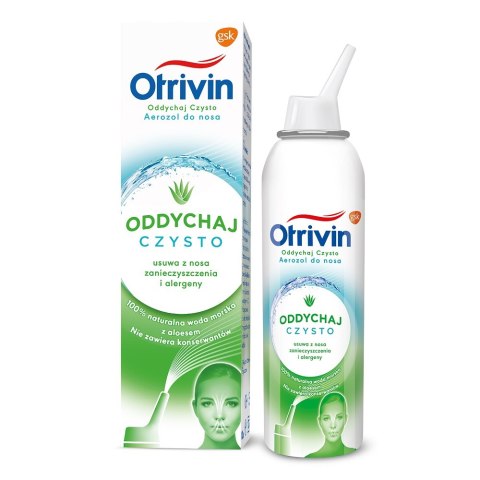 Otrivin Oddychaj Czysto areozol do nosa dla dorosłych z ekstraktem z aloesu 100ml (P1)